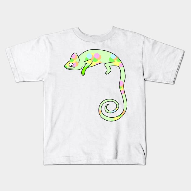 Funny camelion Kids T-Shirt by spontania